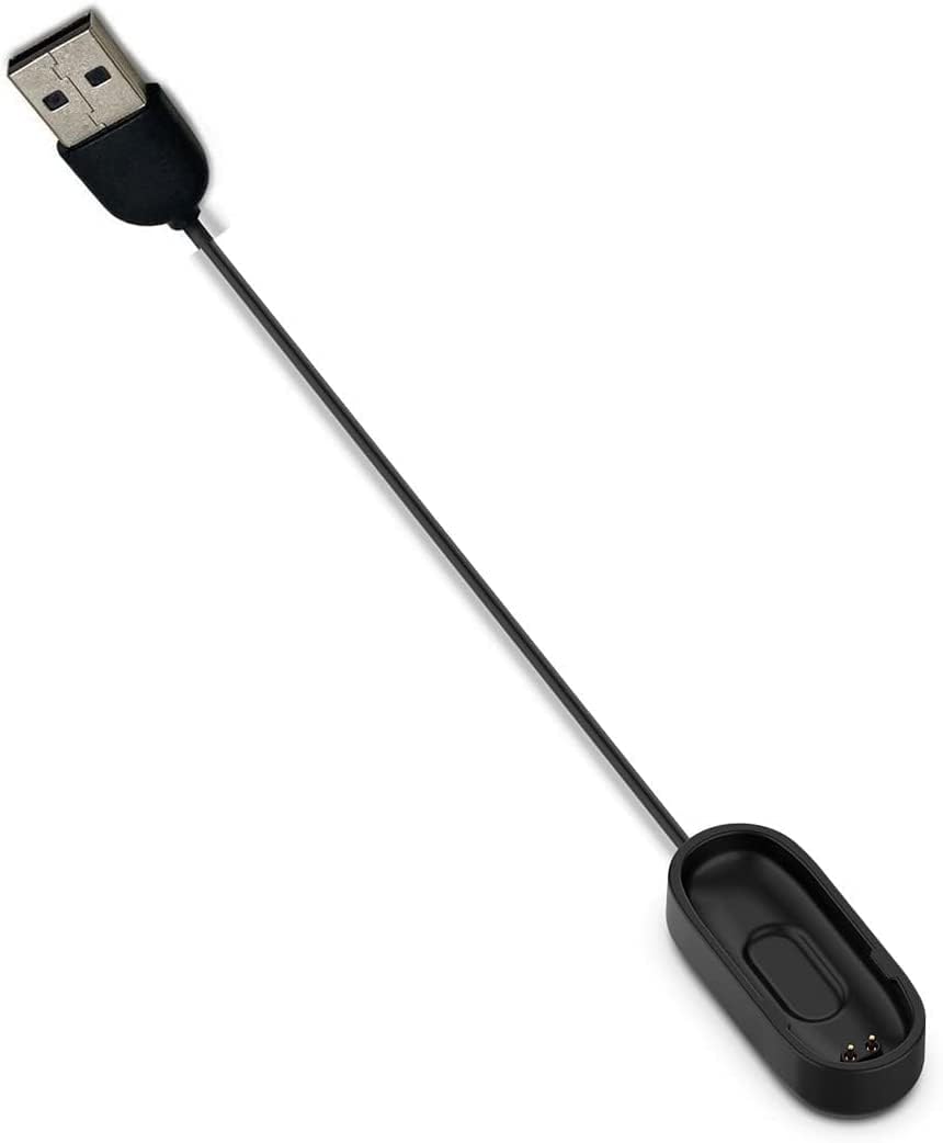 FANTIA USB Charging Cable Charger Fitness Sport Tracker for Xiaomi Mi Band 4 Black