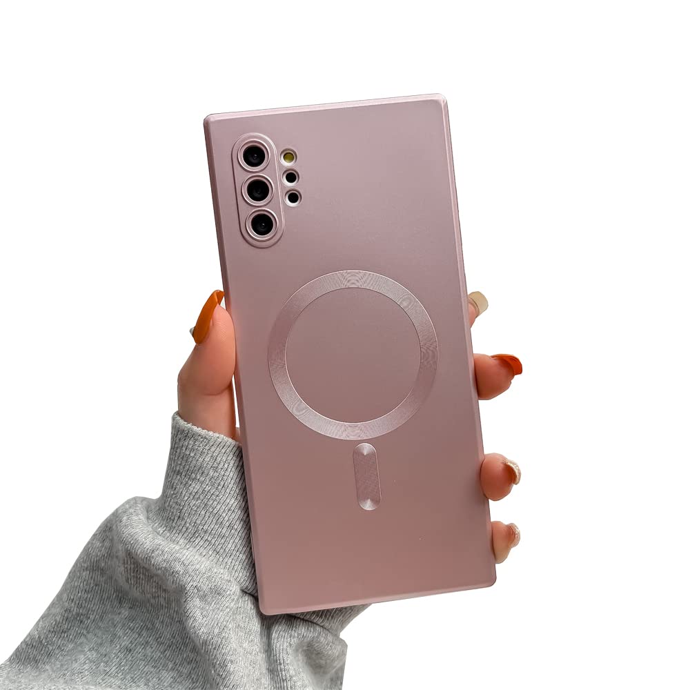جراب مغناطيسي Doowear Galaxy Note 10 [يدعم شاحن ماجسيف] مضاد للخدش ومقاوم للصدمات مع حماية كاملة للكاميرا رفيع وخفيف من السيليكون لهاتف سامسونج جالاكسي نوت 10 بحجم 6.3 بوصة