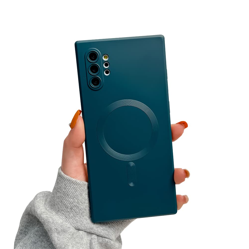 جراب مغناطيسي Doowear Galaxy Note 10 [يدعم شاحن ماجسيف] مضاد للخدش ومقاوم للصدمات مع حماية كاملة للكاميرا رفيع وخفيف من السيليكون لهاتف سامسونج جالاكسي نوت 10 بحجم 6.3 بوصة