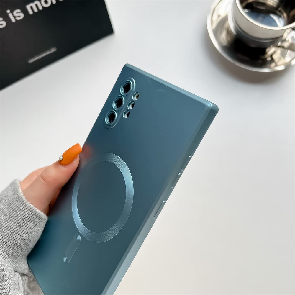 جراب مغناطيسي Doowear Galaxy Note 10 [يدعم شاحن ماجسيف] مضاد للخدش ومقاوم للصدمات مع حماية كاملة للكاميرا رفيع وخفيف من السيليكون لهاتف سامسونج جالاكسي نوت 10 بحجم 6.3 بوصة