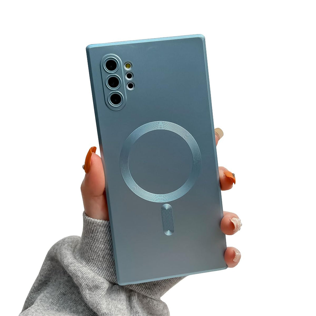جراب مغناطيسي Doowear Galaxy Note 10 [يدعم شاحن ماجسيف] مضاد للخدش ومقاوم للصدمات مع حماية كاملة للكاميرا رفيع وخفيف من السيليكون لهاتف سامسونج جالاكسي نوت 10 بحجم 6.3 بوصة