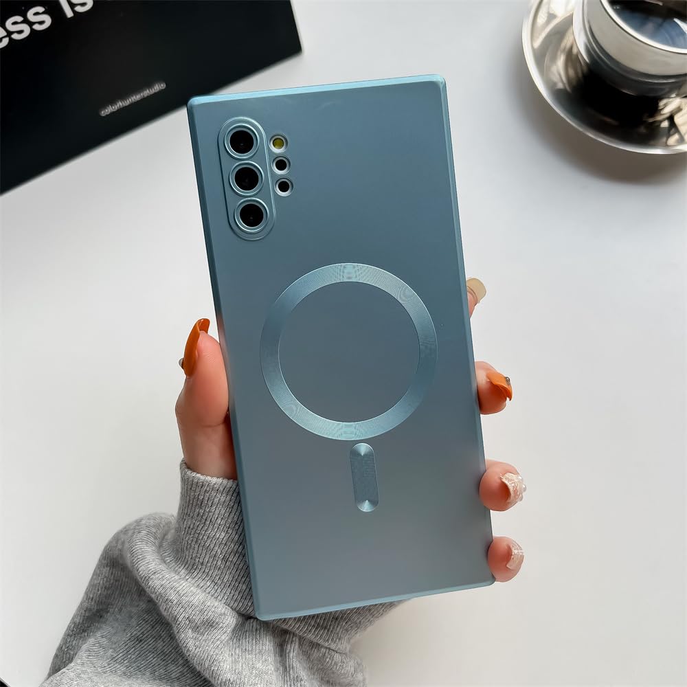 جراب مغناطيسي Doowear Galaxy Note 10 [يدعم شاحن ماجسيف] مضاد للخدش ومقاوم للصدمات مع حماية كاملة للكاميرا رفيع وخفيف من السيليكون لهاتف سامسونج جالاكسي نوت 10 بحجم 6.3 بوصة