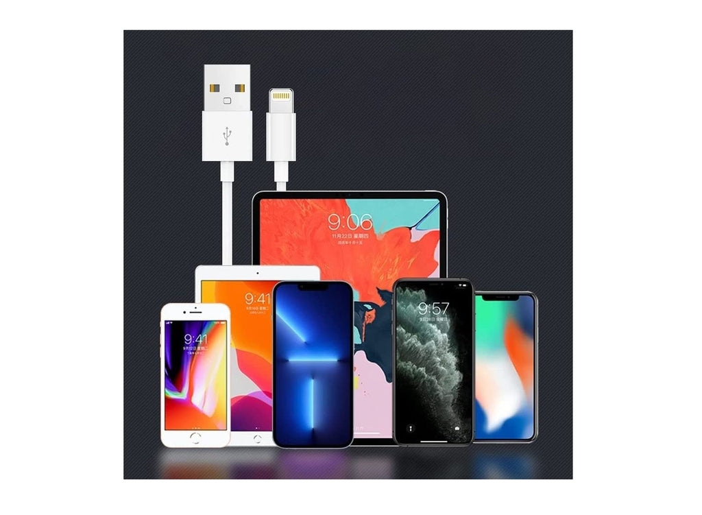 1 عبوة شاحن أبل الأصلي [معتمد من Apple MFi] كابل لايتنينج إلى USB متوافق مع ايفون Xs Max/Xr/Xs/X/8/7/6s/6plus/5s، ايباد برو/اير/ميني، ايبود تاتش (أبيض 2 متر/6.6 قدم) أصلي معتمد