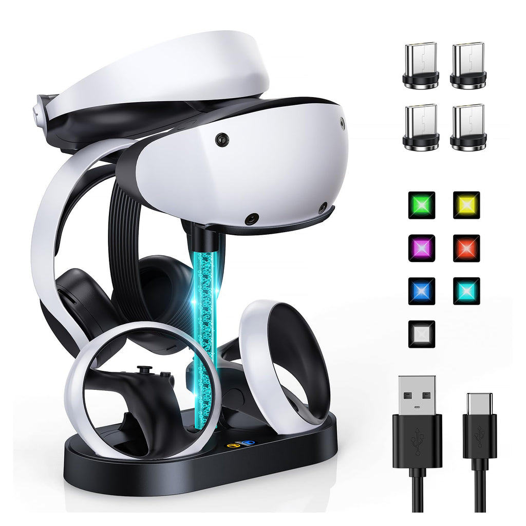 قاعدة شحن وتخزين FASTSNAIL RGB لجهاز PlayStation VR2