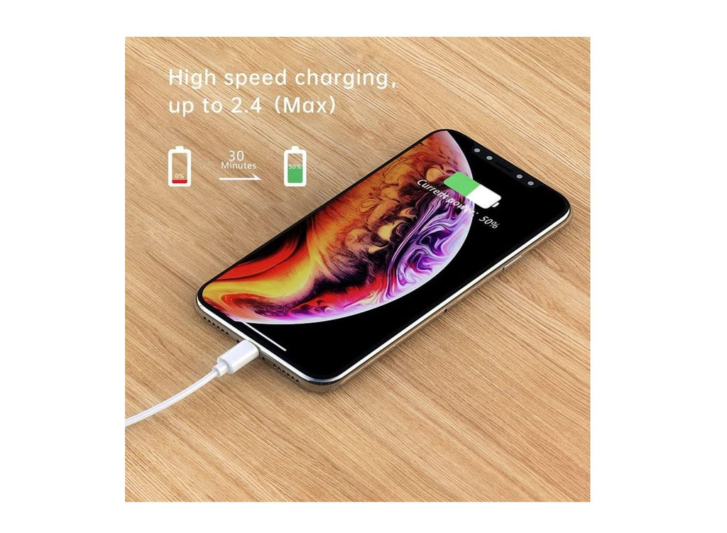 1 عبوة شاحن أبل الأصلي [معتمد من Apple MFi] كابل لايتنينج إلى USB متوافق مع ايفون Xs Max/Xr/Xs/X/8/7/6s/6plus/5s، ايباد برو/اير/ميني، ايبود تاتش (أبيض 2 متر/6.6 قدم) أصلي معتمد